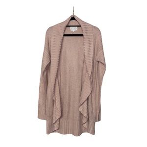 Ambiance Knit Open Cardigan - Pink - Size L